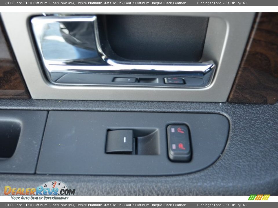 2013 Ford F150 Platinum SuperCrew 4x4 White Platinum Metallic Tri-Coat / Platinum Unique Black Leather Photo #13