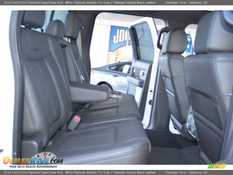 2013 Ford F150 Platinum SuperCrew 4x4 White Platinum Metallic Tri-Coat / Platinum Unique Black Leather Photo #15