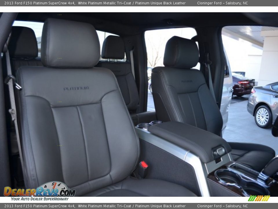 2013 Ford F150 Platinum SuperCrew 4x4 White Platinum Metallic Tri-Coat / Platinum Unique Black Leather Photo #19