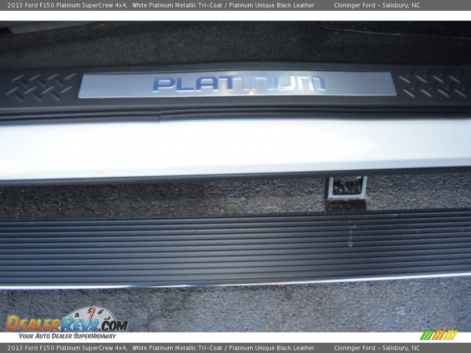 2013 Ford F150 Platinum SuperCrew 4x4 White Platinum Metallic Tri-Coat / Platinum Unique Black Leather Photo #20