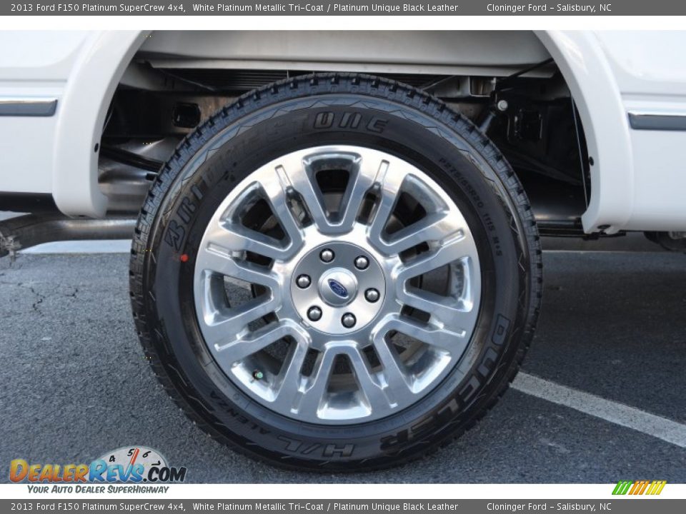 2013 Ford F150 Platinum SuperCrew 4x4 White Platinum Metallic Tri-Coat / Platinum Unique Black Leather Photo #22
