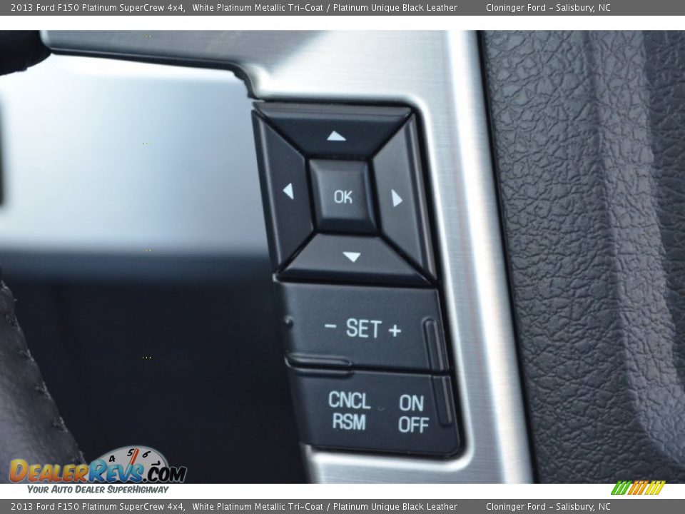 2013 Ford F150 Platinum SuperCrew 4x4 White Platinum Metallic Tri-Coat / Platinum Unique Black Leather Photo #33