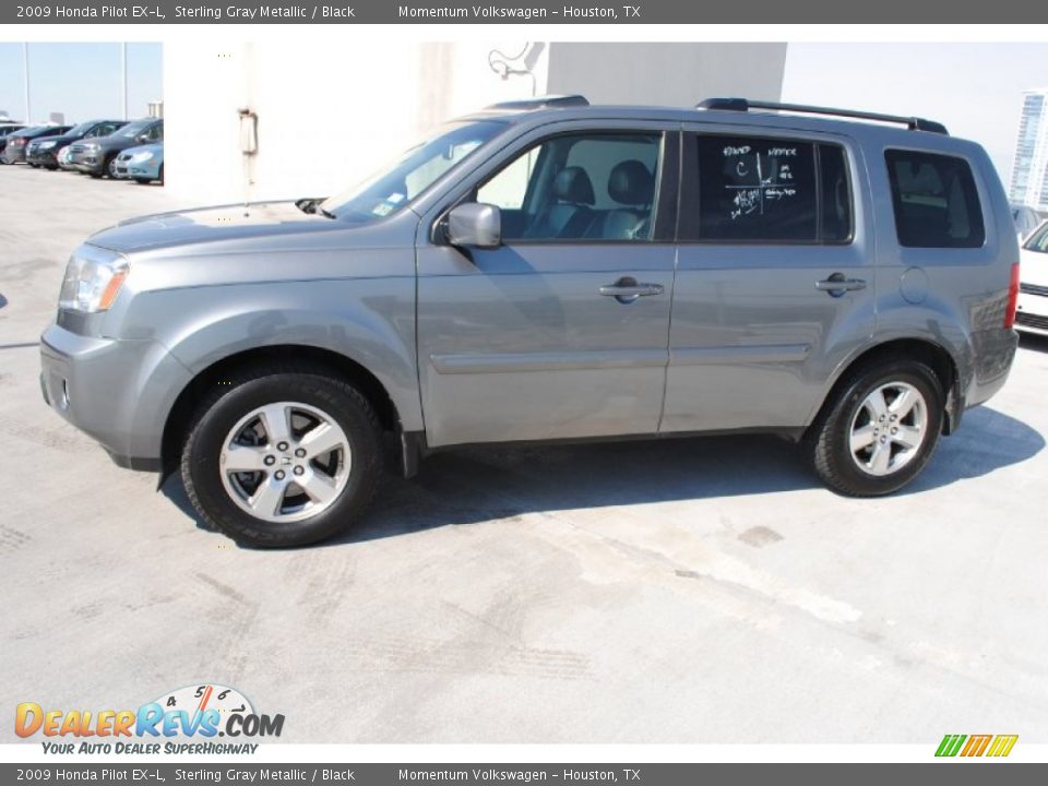 2009 Honda Pilot EX-L Sterling Gray Metallic / Black Photo #5