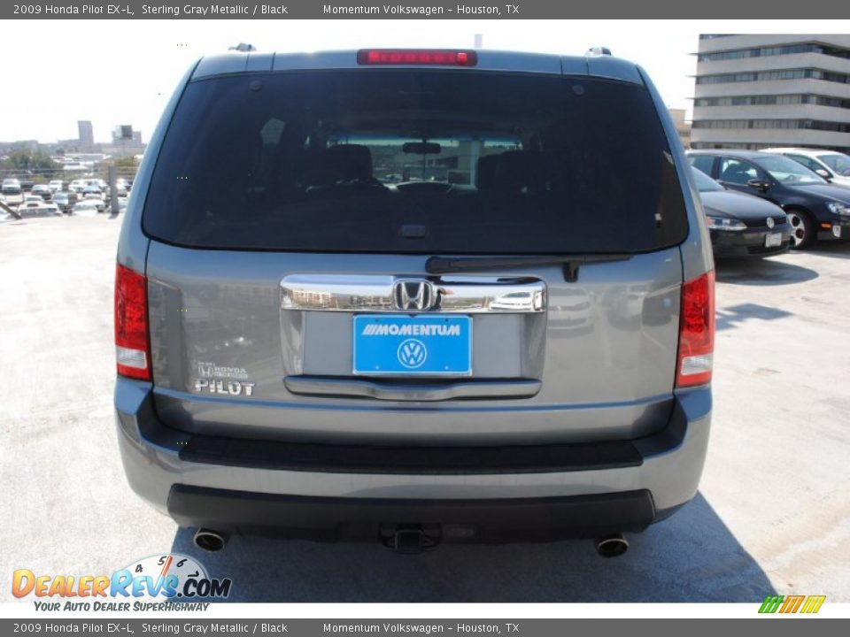 2009 Honda Pilot EX-L Sterling Gray Metallic / Black Photo #7