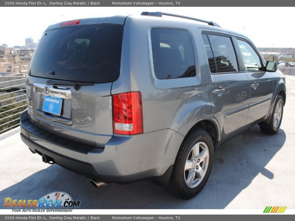 2009 Honda Pilot EX-L Sterling Gray Metallic / Black Photo #8