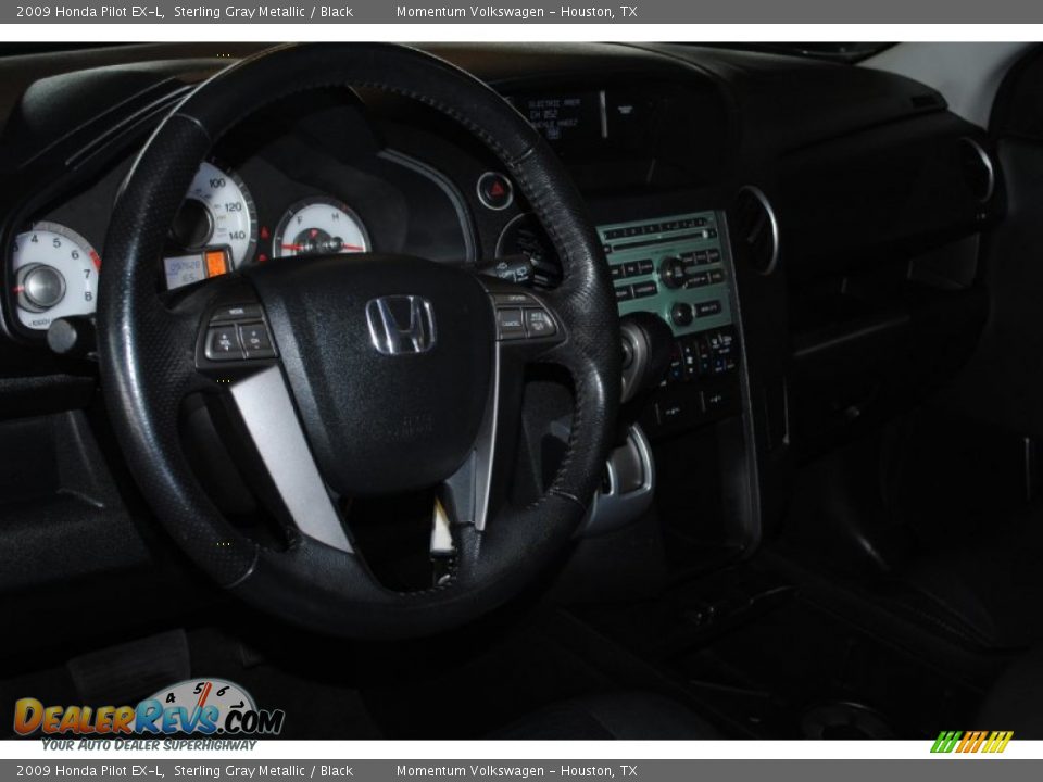 2009 Honda Pilot EX-L Sterling Gray Metallic / Black Photo #14