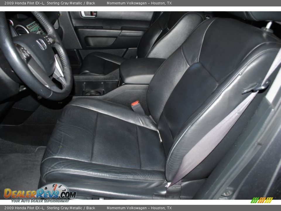 2009 Honda Pilot EX-L Sterling Gray Metallic / Black Photo #15