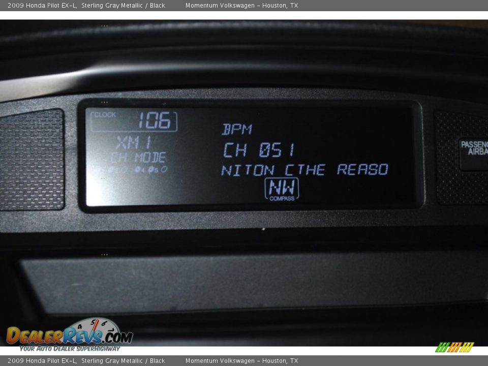 2009 Honda Pilot EX-L Sterling Gray Metallic / Black Photo #23