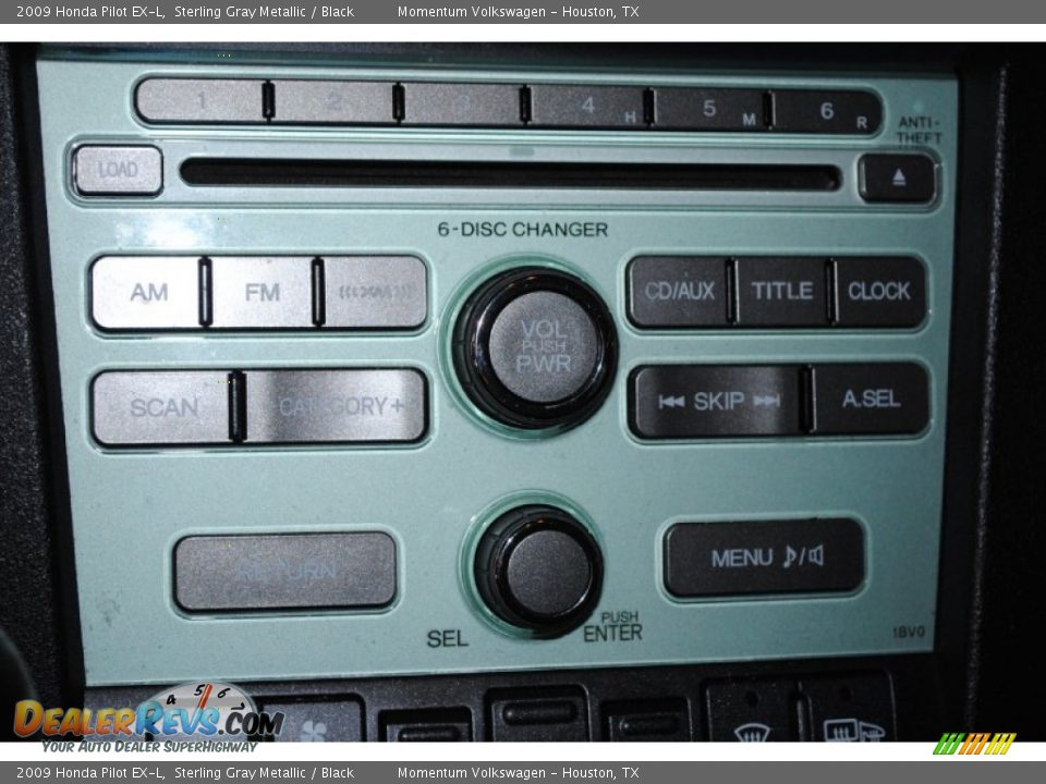 2009 Honda Pilot EX-L Sterling Gray Metallic / Black Photo #24