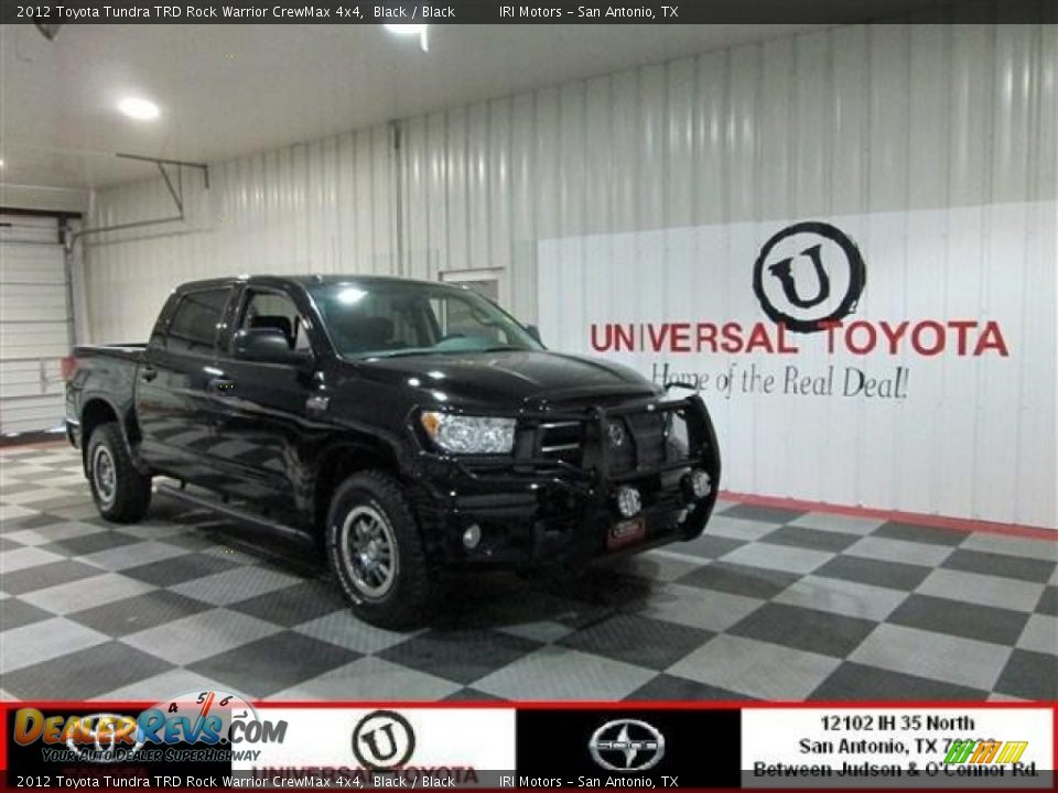 2012 Toyota Tundra TRD Rock Warrior CrewMax 4x4 Black / Black Photo #1