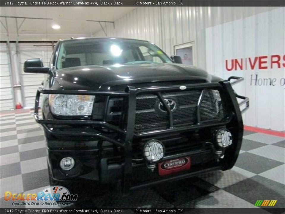 2012 Toyota Tundra TRD Rock Warrior CrewMax 4x4 Black / Black Photo #2