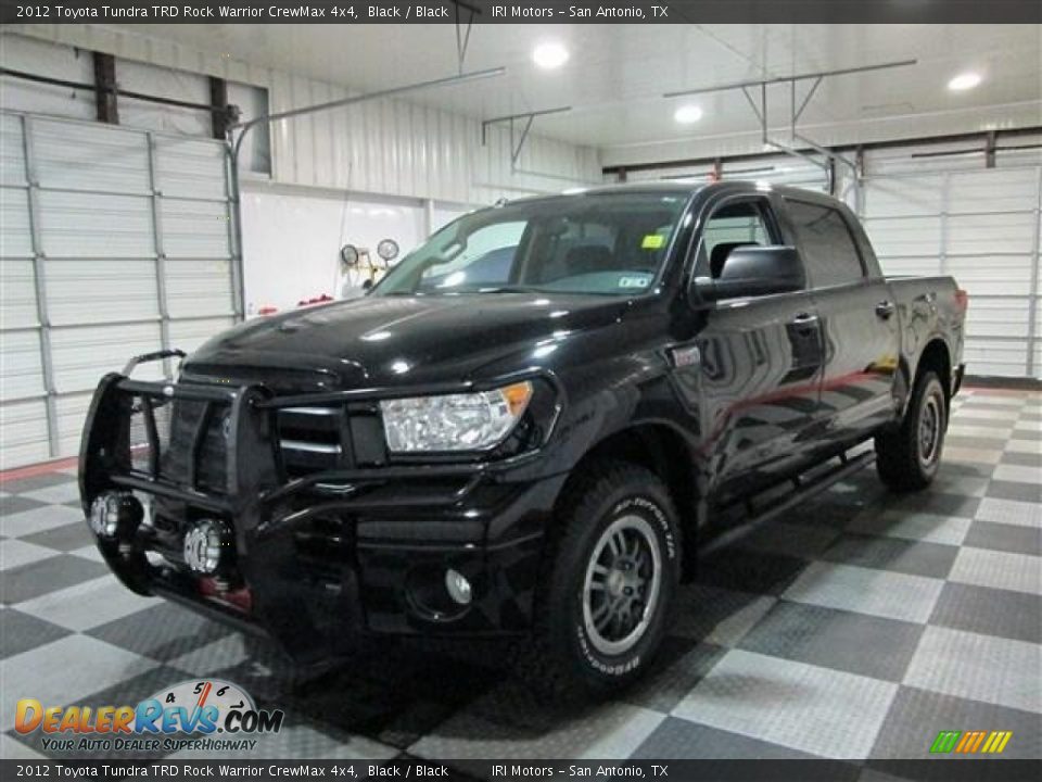 2012 Toyota Tundra TRD Rock Warrior CrewMax 4x4 Black / Black Photo #3