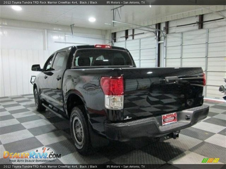 2012 Toyota Tundra TRD Rock Warrior CrewMax 4x4 Black / Black Photo #5