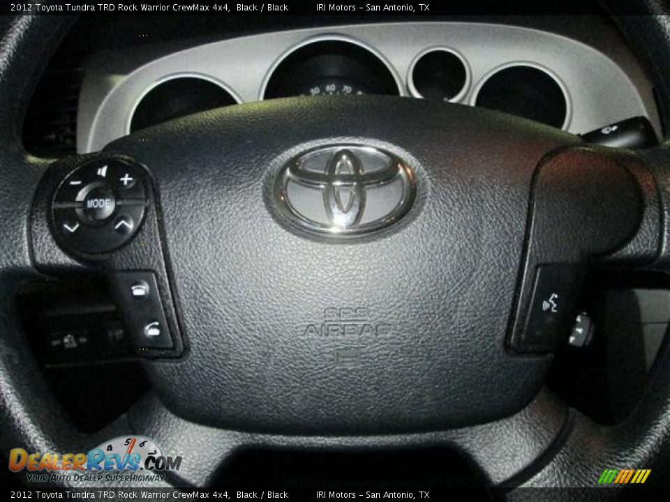 2012 Toyota Tundra TRD Rock Warrior CrewMax 4x4 Black / Black Photo #16