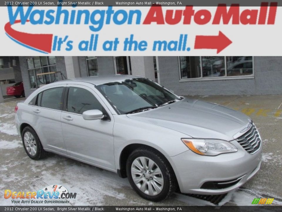 2012 Chrysler 200 LX Sedan Bright Silver Metallic / Black Photo #1