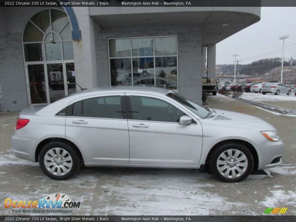 2012 Chrysler 200 LX Sedan Bright Silver Metallic / Black Photo #2