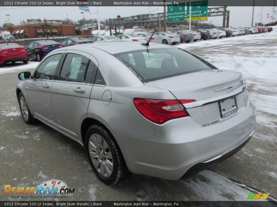 2012 Chrysler 200 LX Sedan Bright Silver Metallic / Black Photo #7