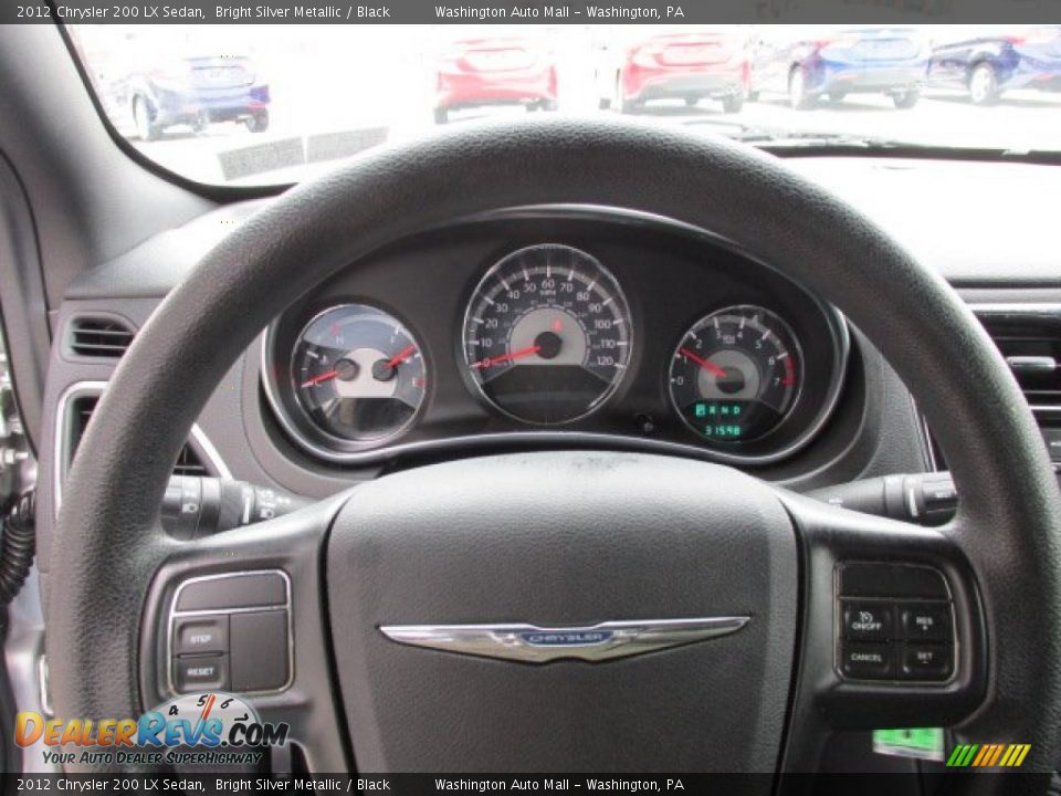 2012 Chrysler 200 LX Sedan Bright Silver Metallic / Black Photo #14