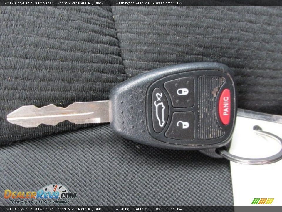2012 Chrysler 200 LX Sedan Bright Silver Metallic / Black Photo #17