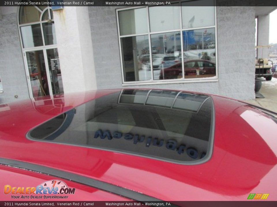 2011 Hyundai Sonata Limited Venetian Red / Camel Photo #4