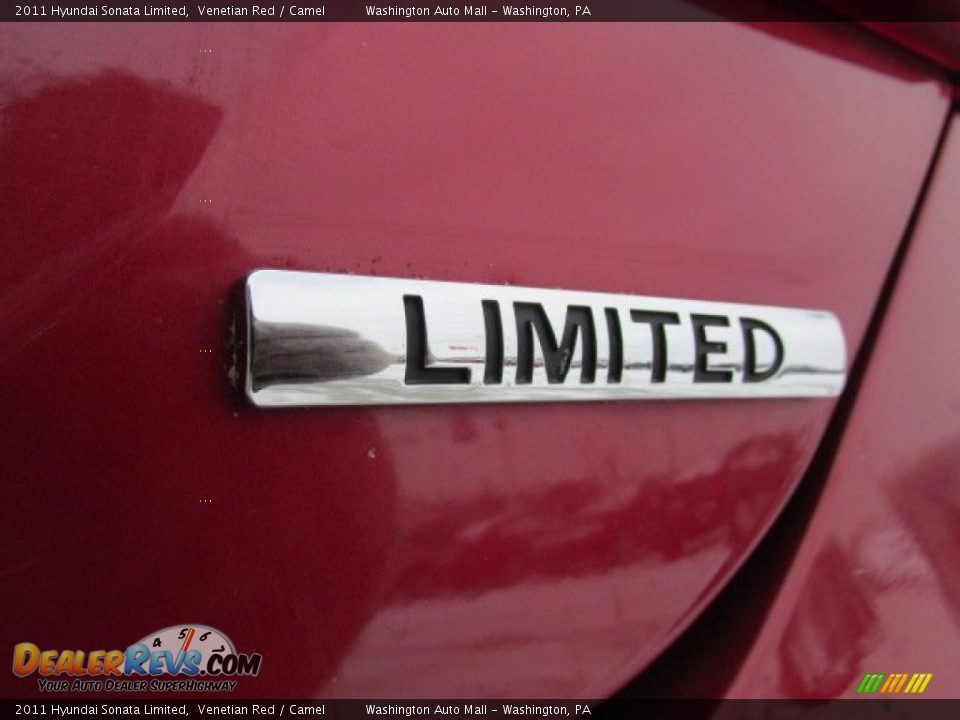 2011 Hyundai Sonata Limited Venetian Red / Camel Photo #9