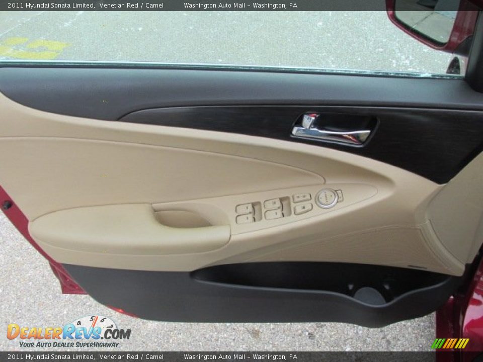 2011 Hyundai Sonata Limited Venetian Red / Camel Photo #12