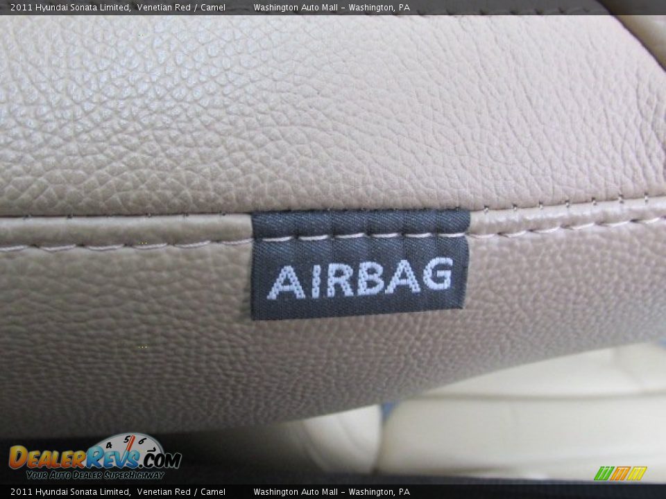 2011 Hyundai Sonata Limited Venetian Red / Camel Photo #14
