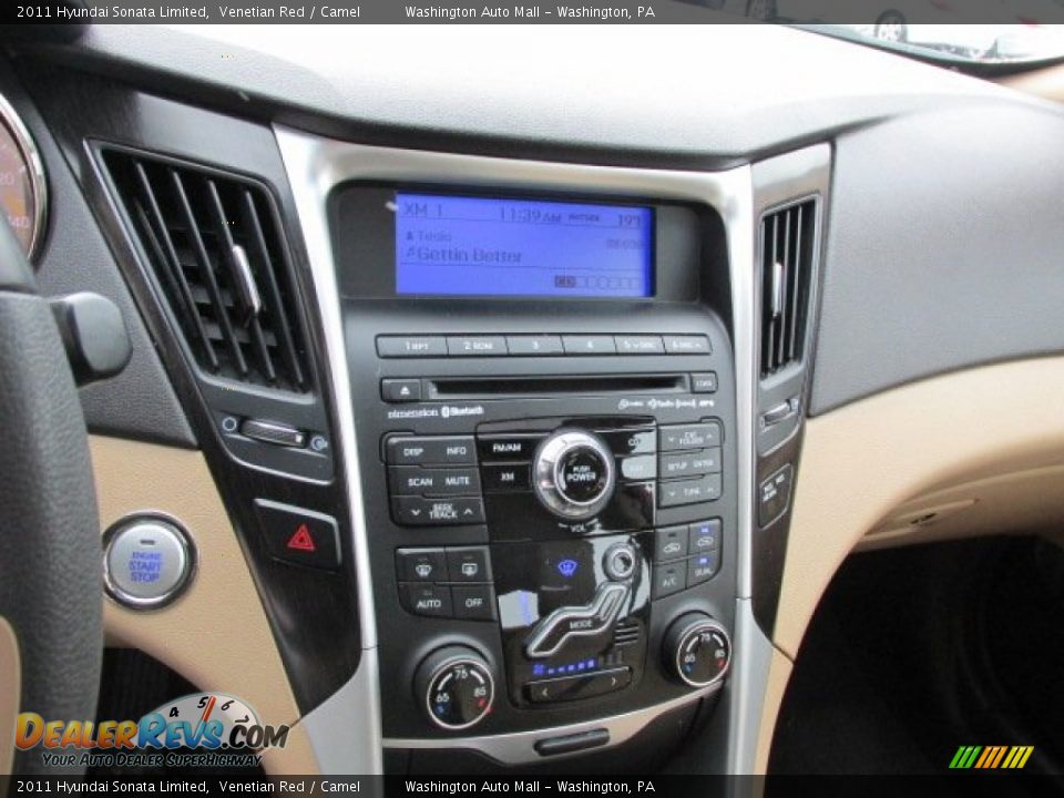 2011 Hyundai Sonata Limited Venetian Red / Camel Photo #15