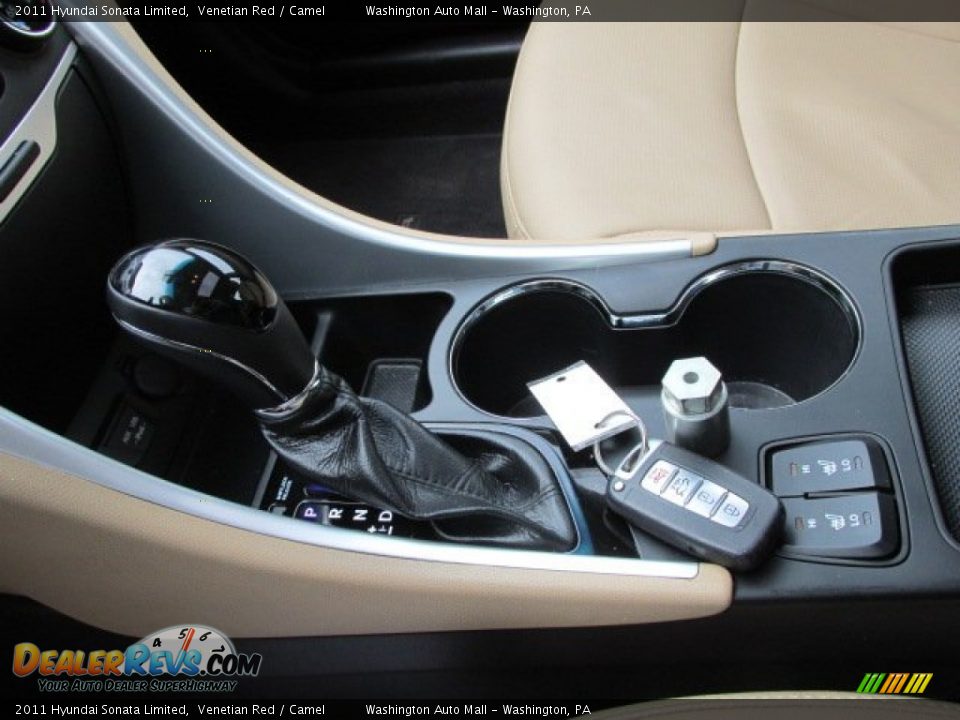 2011 Hyundai Sonata Limited Venetian Red / Camel Photo #16