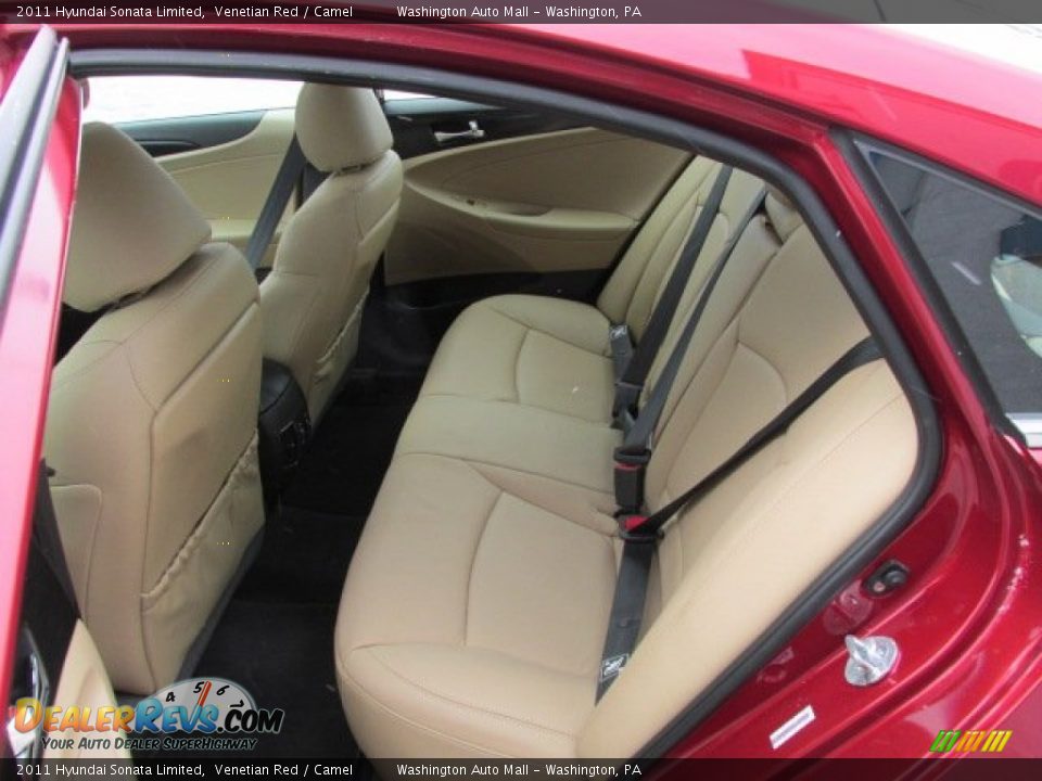 2011 Hyundai Sonata Limited Venetian Red / Camel Photo #18