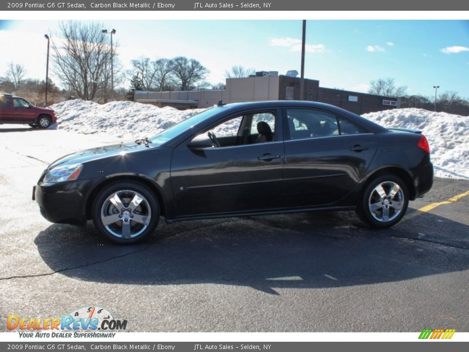 2009 Pontiac G6 GT Sedan Carbon Black Metallic / Ebony Photo #3