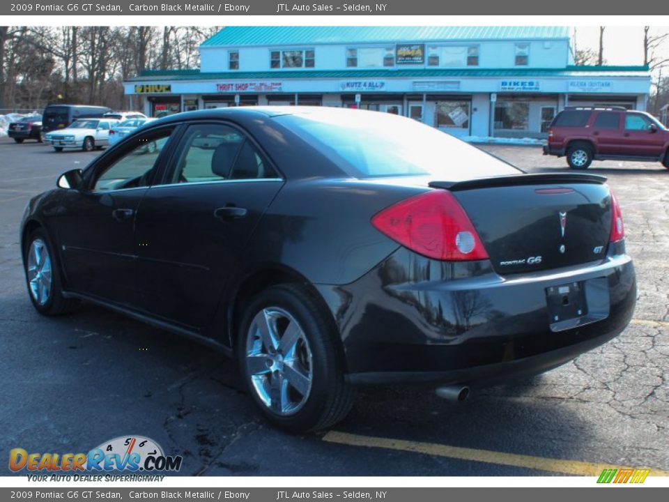 2009 Pontiac G6 GT Sedan Carbon Black Metallic / Ebony Photo #4
