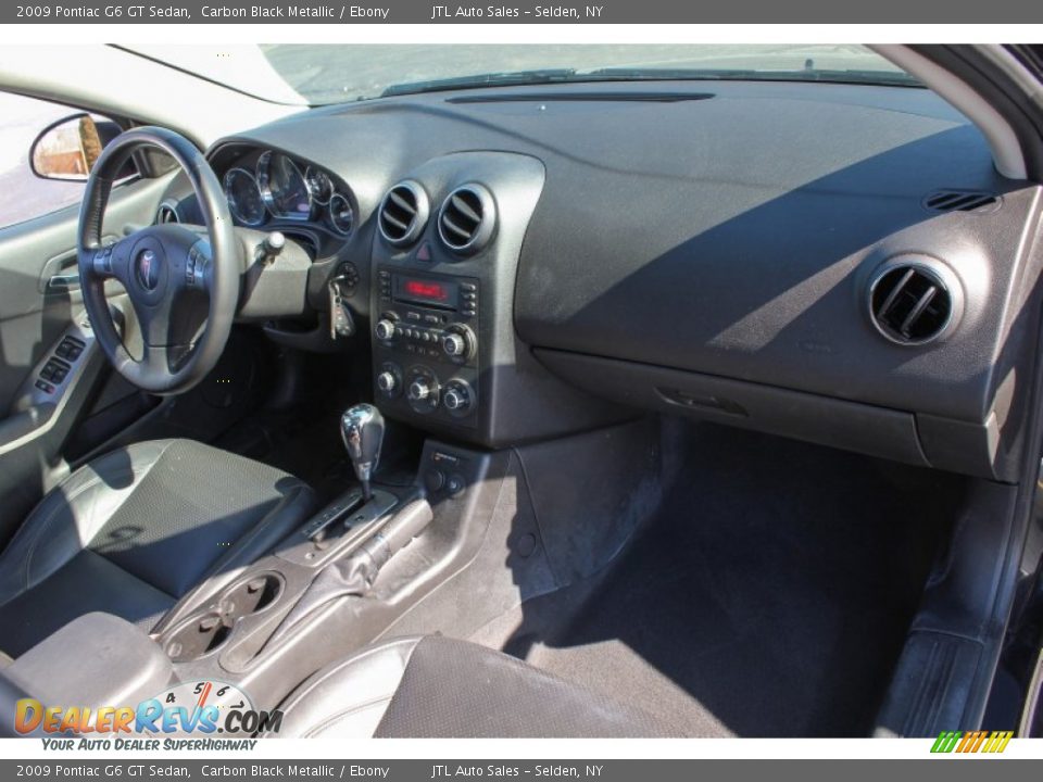 2009 Pontiac G6 GT Sedan Carbon Black Metallic / Ebony Photo #9