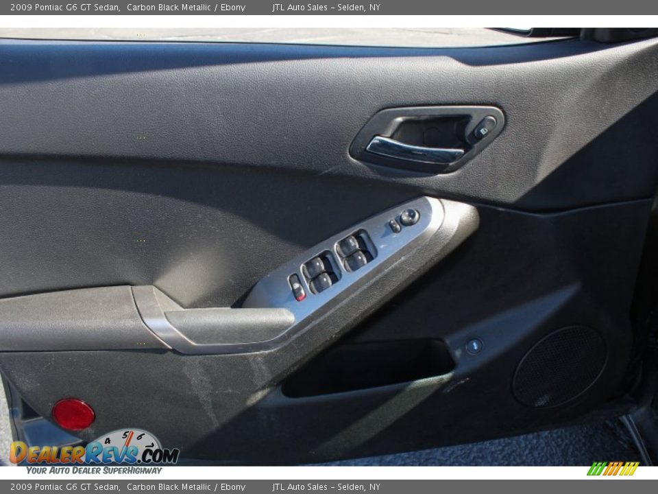 2009 Pontiac G6 GT Sedan Carbon Black Metallic / Ebony Photo #11