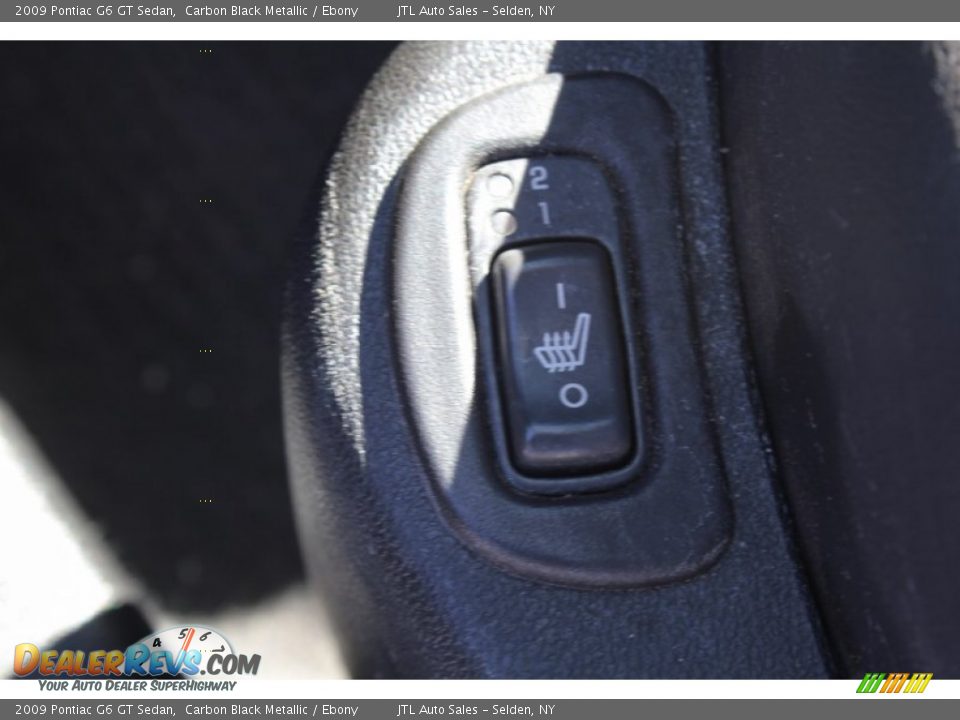 2009 Pontiac G6 GT Sedan Carbon Black Metallic / Ebony Photo #16