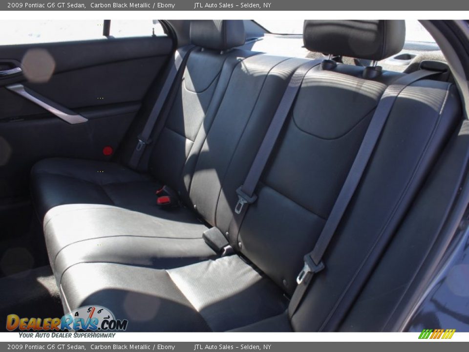 2009 Pontiac G6 GT Sedan Carbon Black Metallic / Ebony Photo #18