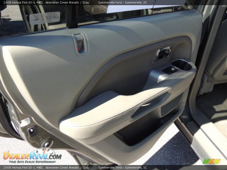2008 Honda Pilot EX-L 4WD Aberdeen Green Metallic / Gray Photo #8