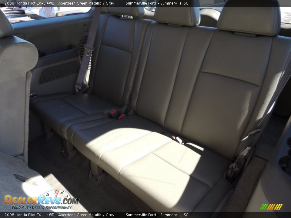 2008 Honda Pilot EX-L 4WD Aberdeen Green Metallic / Gray Photo #9