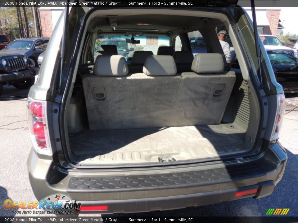 2008 Honda Pilot EX-L 4WD Aberdeen Green Metallic / Gray Photo #16
