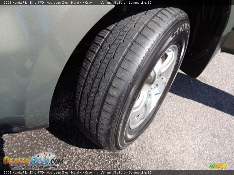 2008 Honda Pilot EX-L 4WD Aberdeen Green Metallic / Gray Photo #19