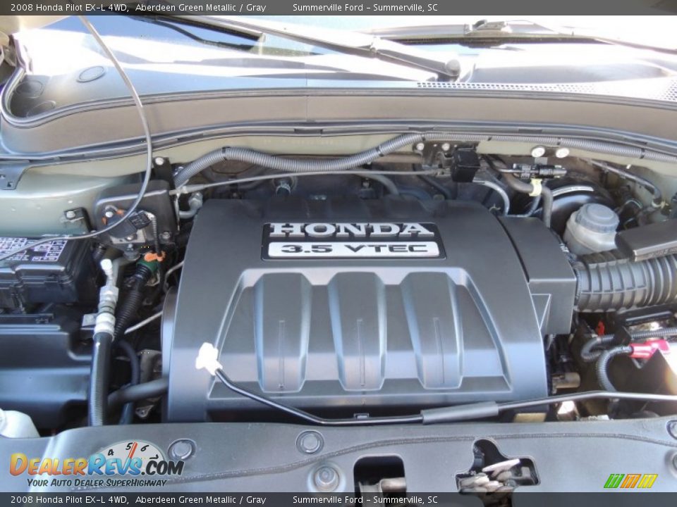 2008 Honda Pilot EX-L 4WD Aberdeen Green Metallic / Gray Photo #20