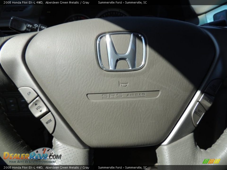 2008 Honda Pilot EX-L 4WD Aberdeen Green Metallic / Gray Photo #22