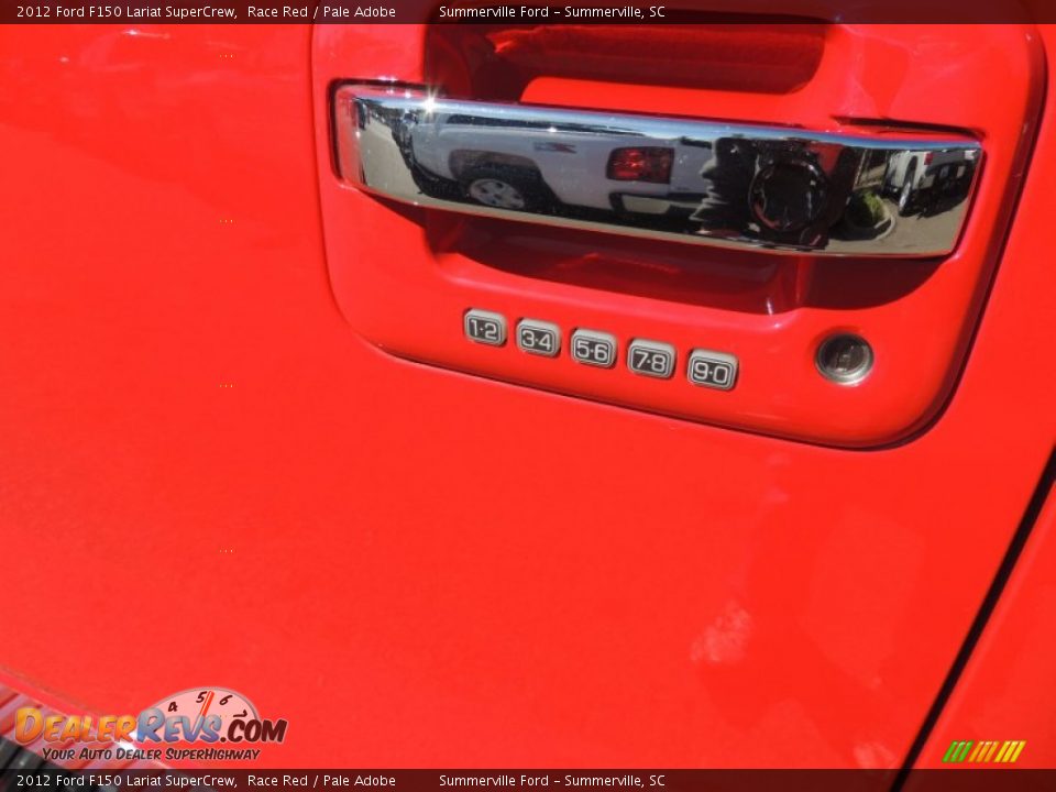 2012 Ford F150 Lariat SuperCrew Race Red / Pale Adobe Photo #3