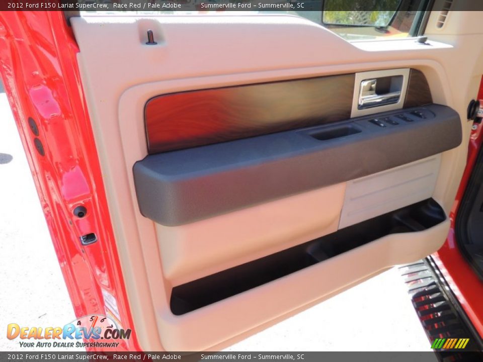 2012 Ford F150 Lariat SuperCrew Race Red / Pale Adobe Photo #6
