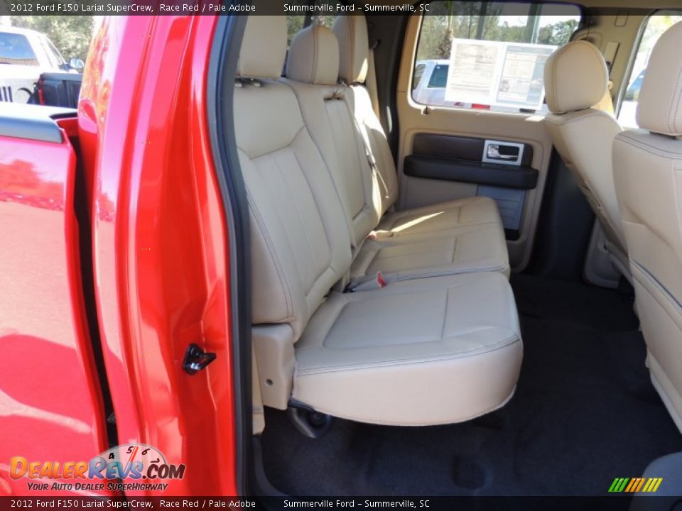 2012 Ford F150 Lariat SuperCrew Race Red / Pale Adobe Photo #11