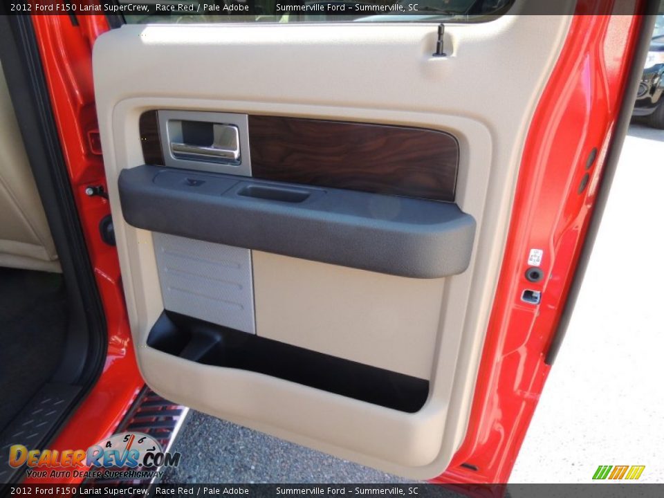 2012 Ford F150 Lariat SuperCrew Race Red / Pale Adobe Photo #12