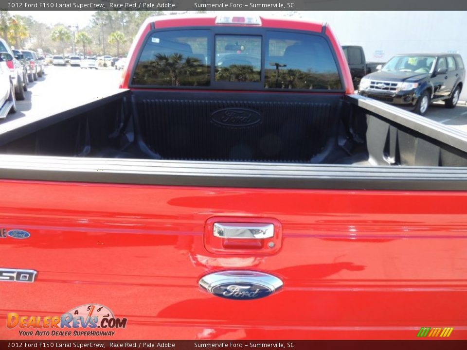 2012 Ford F150 Lariat SuperCrew Race Red / Pale Adobe Photo #16