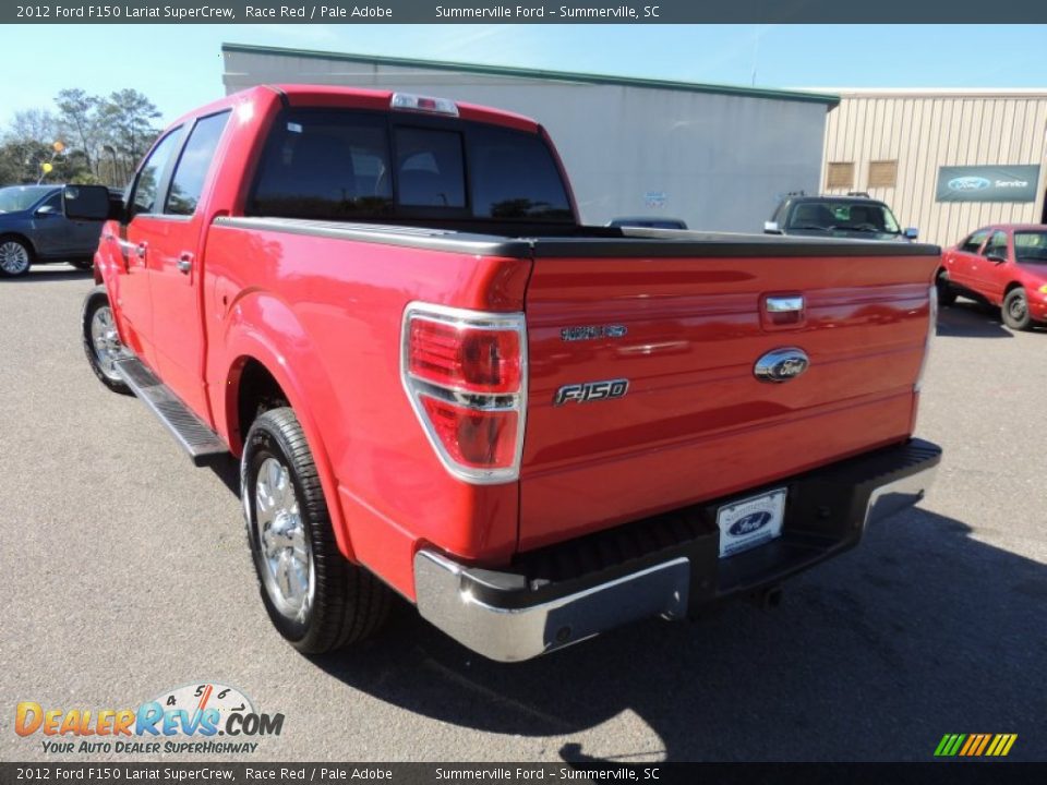2012 Ford F150 Lariat SuperCrew Race Red / Pale Adobe Photo #17