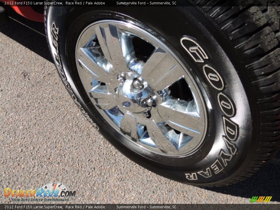 2012 Ford F150 Lariat SuperCrew Race Red / Pale Adobe Photo #18