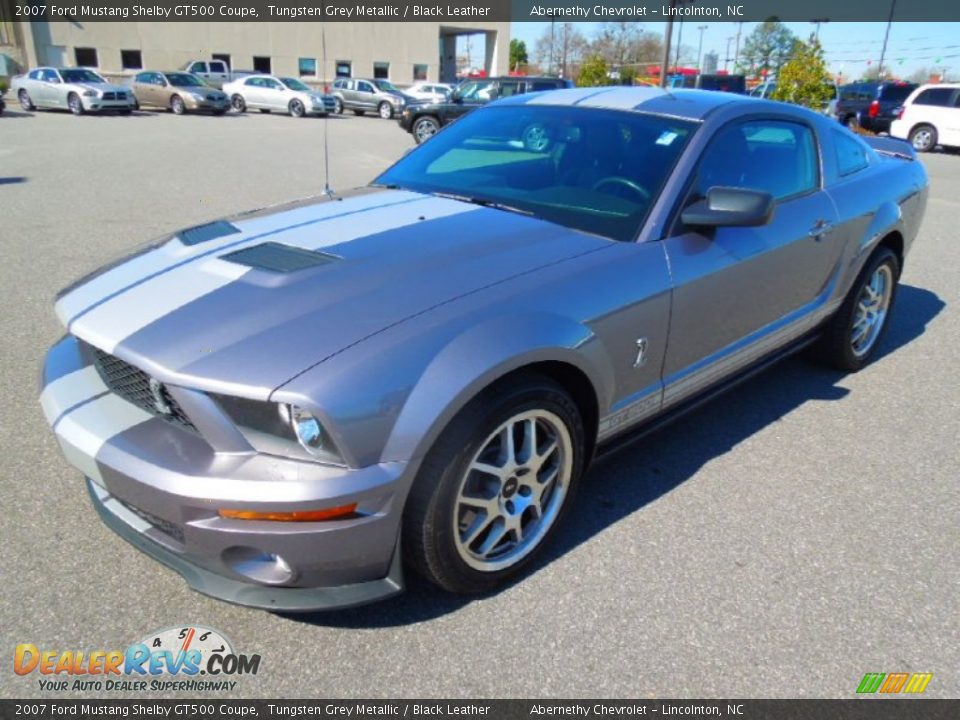 2007 Ford Mustang Shelby GT500 Coupe Tungsten Grey Metallic / Black Leather Photo #2